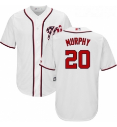 Youth Majestic Washington Nationals 20 Daniel Murphy Replica White Home Cool Base MLB Jersey Youth Majestic Washington Nationals 20 Daniel Murphy Replica White Home Cool Base MLB Jersey