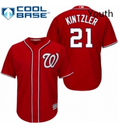 Youth Majestic Washington Nationals 21 Brandon Kintzler Authentic Red Alternate 1 Cool Base MLB Jersey Youth Majestic Washington Nationals 21 Brandon Kintzler Authentic Red Alternate 1 Cool Base MLB Jersey