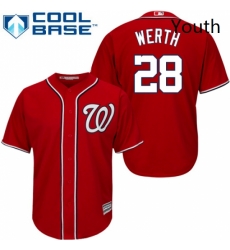 Youth Majestic Washington Nationals 28 Jayson Werth Replica Red Alternate 1 Cool Base MLB Jersey Youth Majestic Washington Nationals 28 Jayson Werth Replica Red Alternate 1 Cool Base MLB Jersey