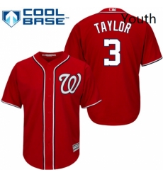 Youth Majestic Washington Nationals 3 Michael Taylor Authentic Red Alternate 1 Cool Base MLB Jersey Youth Majestic Washington Nationals 3 Michael Taylor Authentic Red Alternate 1 Cool Base MLB Jersey