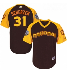 Youth Majestic Washington Nationals 31 Max Scherzer Authentic Brown 2016 All Star National League BP Cool Base MLB Jersey Youth Majestic Washington Nationals 31 Max Scherzer Authentic Brown 2016 All Star National League BP Cool Base MLB Jersey