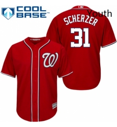Youth Majestic Washington Nationals 31 Max Scherzer Authentic Red Alternate 1 Cool Base MLB Jersey Youth Majestic Washington Nationals 31 Max Scherzer Authentic Red Alternate 1 Cool Base MLB Jersey
