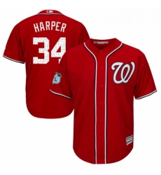Youth Majestic Washington Nationals 34 Bryce Harper Authentic Scarlet 2017 Spring Training Cool Base MLB Jersey Youth Majestic Washington Nationals 34 Bryce Harper Authentic Scarlet 2017 Spring Training Cool Base MLB Jersey