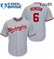 Youth Majestic Washington Nationals 6 Anthony Rendon Authentic Grey Road Cool Base MLB Jersey Youth Majestic Washington Nationals 6 Anthony Rendon Authentic Grey Road Cool Base MLB Jersey