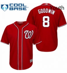 Youth Majestic Washington Nationals 8 Brian Goodwin Replica Red Alternate 1 Cool Base MLB Jersey Youth Majestic Washington Nationals 8 Brian Goodwin Replica Red Alternate 1 Cool Base MLB Jersey