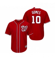 Youth Washington Nationals 10 Yan Gomes Replica Red Alternate 1 Cool Base Baseball Jersey Youth Washington Nationals 10 Yan Gomes Replica Red Alternate 1 Cool Base Baseball Jersey
