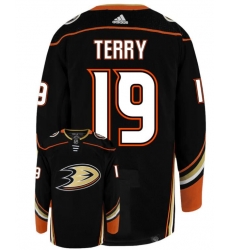 Anaheim Ducks #19 Troy Terry Black Home Authentic Stitched NHL Jersey Anaheim Ducks #19 Troy Terry Black Home Authentic Stitched NHL Jersey