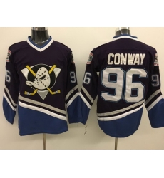 Ducks 96 Charlie Conway Purple CCM Jersey Ducks 96 Charlie Conway Purple CCM Jersey
