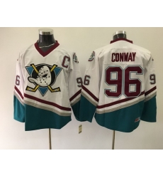 Ducks 96 Charlie Conway White CCM Jersey Ducks 96 Charlie Conway White CCM Jersey