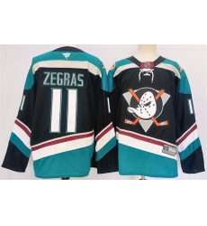 Men Anaheim Ducks 11 Trevor Zegras Black Teal 2024 25 Stitched Jersey Men Anaheim Ducks 11 Trevor Zegras Black Teal 2024 25 Stitched Jersey