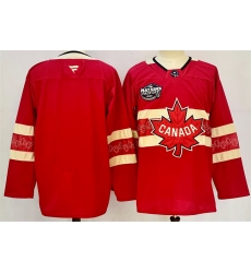 Men Canada Blank Red 2025 4 Nations Face Off Premium Stitched Jersey Men Canada Blank Red 2025 4 Nations Face Off Premium Stitched Jersey