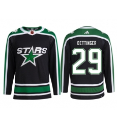 Men Dallas Stars 29 Jake Oettinger Black 2022 23 Reverse Retro Stitched Jersey Men Dallas Stars 29 Jake Oettinger Black 2022 23 Reverse Retro Stitched Jersey