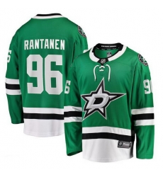 Men Dallas Stars 96 Mikko Rantanen Green Home Stitched Hockey Jersey
