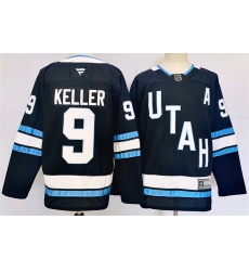 Men Utah Hockey Club 9 Clayton Keller Navy Stitched Jersey Men Utah Hockey Club 9 Clayton Keller Navy Stitched Jersey