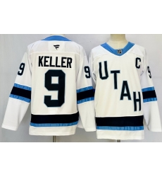 Men Utah Hockey Club 9 Clayton Keller White 2024 25 With C Patch Stitched Jersey Men Utah Hockey Club 9 Clayton Keller White 2024 25 With C Patch Stitched Jersey
