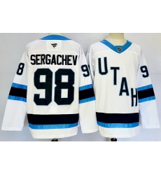 Men Utah Hockey Club 98 Mikhail Sergachev White 2024 25 Stitched Jersey Men Utah Hockey Club 98 Mikhail Sergachev White 2024 25 Stitched Jersey