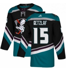 Mens Adidas Anaheim Ducks 15 Ryan Getzlaf Authentic Black Teal Third NHL Jersey Mens Adidas Anaheim Ducks 15 Ryan Getzlaf Authentic Black Teal Third NHL Jersey
