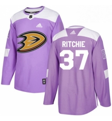 Mens Adidas Anaheim Ducks 37 Nick Ritchie Authentic Purple Fights Cancer Practice NHL Jersey Mens Adidas Anaheim Ducks 37 Nick Ritchie Authentic Purple Fights Cancer Practice NHL Jersey