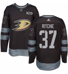 Mens Adidas Anaheim Ducks 37 Nick Ritchie Premier Black 1917 2017 100th Anniversary NHL Jersey Mens Adidas Anaheim Ducks 37 Nick Ritchie Premier Black 1917 2017 100th Anniversary NHL Jersey