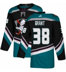 Mens Adidas Anaheim Ducks 38 Derek Grant Authentic Black Teal Third NHL Jersey Mens Adidas Anaheim Ducks 38 Derek Grant Authentic Black Teal Third NHL Jersey