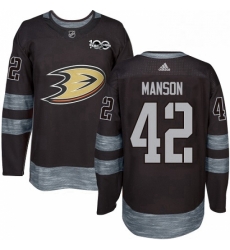 Mens Adidas Anaheim Ducks 42 Josh Manson Authentic Black 1917 2017 100th Anniversary NHL Jersey Mens Adidas Anaheim Ducks 42 Josh Manson Authentic Black 1917 2017 100th Anniversary NHL Jersey