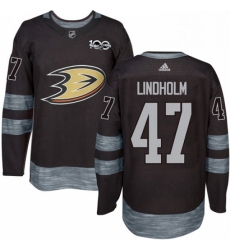 Mens Adidas Anaheim Ducks 47 Hampus Lindholm Authentic Black 1917 2017 100th Anniversary NHL Jersey Mens Adidas Anaheim Ducks 47 Hampus Lindholm Authentic Black 1917 2017 100th Anniversary NHL Jersey