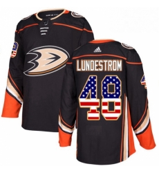 Mens Adidas Anaheim Ducks 48 Isac Lundestrom Authentic Black USA Flag Fashion NHL Jersey Mens Adidas Anaheim Ducks 48 Isac Lundestrom Authentic Black USA Flag Fashion NHL Jersey