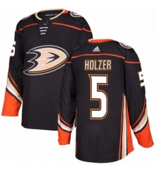 Mens Adidas Anaheim Ducks 5 Korbinian Holzer Authentic Black Home NHL Jersey Mens Adidas Anaheim Ducks 5 Korbinian Holzer Authentic Black Home NHL Jersey