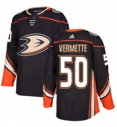Mens Adidas Anaheim Ducks 50 Antoine Vermette Authentic Black Home NHL Jersey Mens Adidas Anaheim Ducks 50 Antoine Vermette Authentic Black Home NHL Jersey