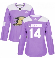 Womens Adidas Anaheim Ducks 14 Jacob Larsson Authentic Purple Fights Cancer Practice NHL Jersey Womens Adidas Anaheim Ducks 14 Jacob Larsson Authentic Purple Fights Cancer Practice NHL Jersey