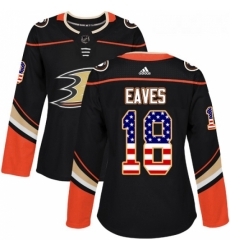 Womens Adidas Anaheim Ducks 18 Patrick Eaves Authentic Black USA Flag Fashion NHL Jersey Womens Adidas Anaheim Ducks 18 Patrick Eaves Authentic Black USA Flag Fashion NHL Jersey