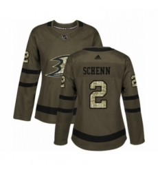 Womens Adidas Anaheim Ducks 2 Luke Schenn Authentic Green Salute to Service NHL Jersey Womens Adidas Anaheim Ducks 2 Luke Schenn Authentic Green Salute to Service NHL Jersey