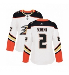 Womens Adidas Anaheim Ducks 2 Luke Schenn Authentic White Away NHL Jersey Womens Adidas Anaheim Ducks 2 Luke Schenn Authentic White Away NHL Jersey