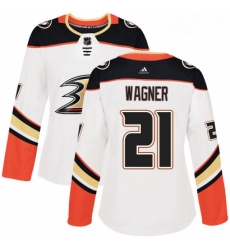 Womens Adidas Anaheim Ducks 21 Chris Wagner Authentic White Away NHL Jersey Womens Adidas Anaheim Ducks 21 Chris Wagner Authentic White Away NHL Jersey