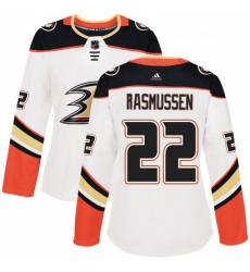 Womens Adidas Anaheim Ducks 22 Dennis Rasmussen Authentic White Away NHL Jersey Womens Adidas Anaheim Ducks 22 Dennis Rasmussen Authentic White Away NHL Jersey