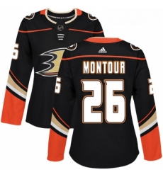 Womens Adidas Anaheim Ducks 26 Brandon Montour Authentic Black Home NHL Jersey Womens Adidas Anaheim Ducks 26 Brandon Montour Authentic Black Home NHL Jersey