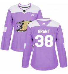 Womens Adidas Anaheim Ducks 38 Derek Grant Authentic Purple Fights Cancer Practice NHL Jersey Womens Adidas Anaheim Ducks 38 Derek Grant Authentic Purple Fights Cancer Practice NHL Jersey