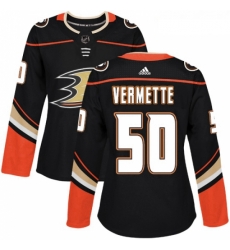 Womens Adidas Anaheim Ducks 50 Antoine Vermette Authentic Black Home NHL Jersey Womens Adidas Anaheim Ducks 50 Antoine Vermette Authentic Black Home NHL Jersey