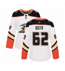 Womens Adidas Anaheim Ducks 62 Andrej Sustr Authentic White Away NHL Jersey Womens Adidas Anaheim Ducks 62 Andrej Sustr Authentic White Away NHL Jersey