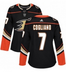 Womens Adidas Anaheim Ducks 7 Andrew Cogliano Authentic Black Home NHL Jersey Womens Adidas Anaheim Ducks 7 Andrew Cogliano Authentic Black Home NHL Jersey
