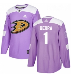 Youth Adidas Anaheim Ducks 1 Reto Berra Authentic Purple Fights Cancer Practice NHL Jersey Youth Adidas Anaheim Ducks 1 Reto Berra Authentic Purple Fights Cancer Practice NHL Jersey