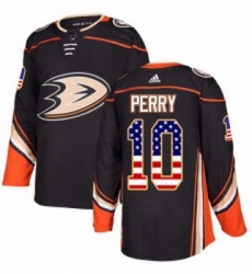 Youth Adidas Anaheim Ducks 10 Corey Perry Authentic Black USA Flag Fashion NHL Jersey Youth Adidas Anaheim Ducks 10 Corey Perry Authentic Black USA Flag Fashion NHL Jersey