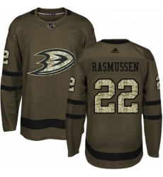 Youth Adidas Anaheim Ducks 22 Dennis Rasmussen Premier Green Salute to Service NHL Jersey Youth Adidas Anaheim Ducks 22 Dennis Rasmussen Premier Green Salute to Service NHL Jersey
