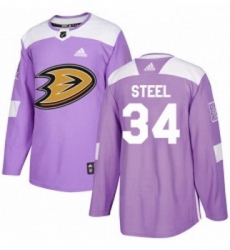 Youth Adidas Anaheim Ducks 34 Sam Steel Authentic Purple Fights Cancer Practice NHL Jersey Youth Adidas Anaheim Ducks 34 Sam Steel Authentic Purple Fights Cancer Practice NHL Jersey