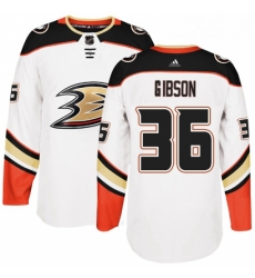 Youth Adidas Anaheim Ducks 36 John Gibson Authentic White Away NHL Jersey Youth Adidas Anaheim Ducks 36 John Gibson Authentic White Away NHL Jersey