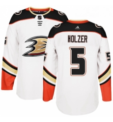 Youth Adidas Anaheim Ducks 5 Korbinian Holzer Authentic White Away NHL Jersey Youth Adidas Anaheim Ducks 5 Korbinian Holzer Authentic White Away NHL Jersey