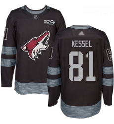 Coyotes #81 Phil Kessel Black 1917 2017 100th Anniversary Stitched Hockey Jersey Coyotes #81 Phil Kessel Black 1917 2017 100th Anniversary Stitched Hockey Jersey