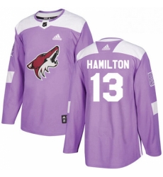 Mens Adidas Arizona Coyotes 13 Freddie Hamilton Authentic Purple Fights Cancer Practice NHL Jersey Mens Adidas Arizona Coyotes 13 Freddie Hamilton Authentic Purple Fights Cancer Practice NHL Jersey