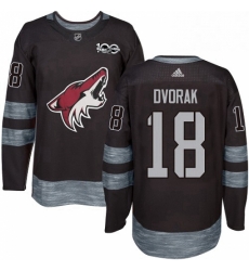 Mens Adidas Arizona Coyotes 18 Christian Dvorak Premier Black 1917 2017 100th Anniversary NHL Jersey Mens Adidas Arizona Coyotes 18 Christian Dvorak Premier Black 1917 2017 100th Anniversary NHL Jersey