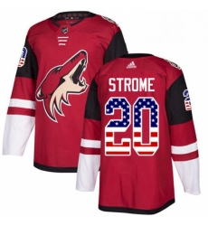 Mens Adidas Arizona Coyotes 20 Dylan Strome Authentic Red USA Flag Fashion NHL Jersey Mens Adidas Arizona Coyotes 20 Dylan Strome Authentic Red USA Flag Fashion NHL Jersey